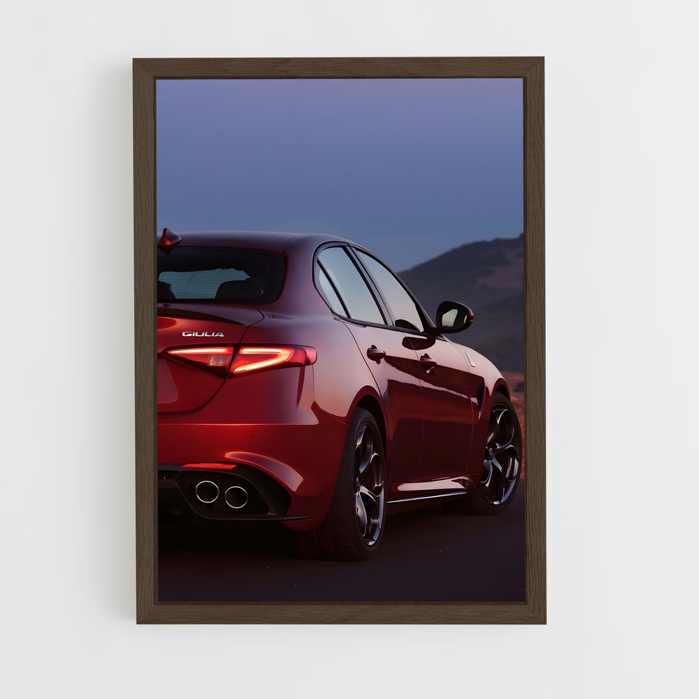 Poster Alfa en Plein Vol – affiche Alfa Romeo (vue 5)